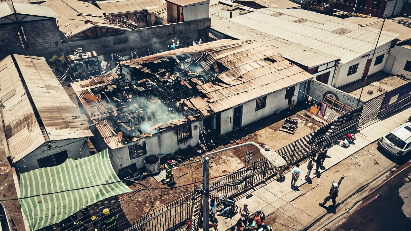 Bebé muere en incendio en Iquique