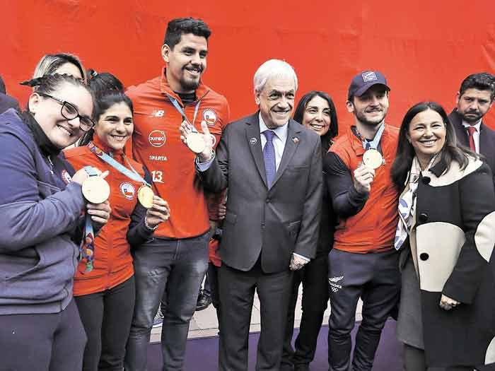 Team Chile celebró en La Moneda sus 50 medallas