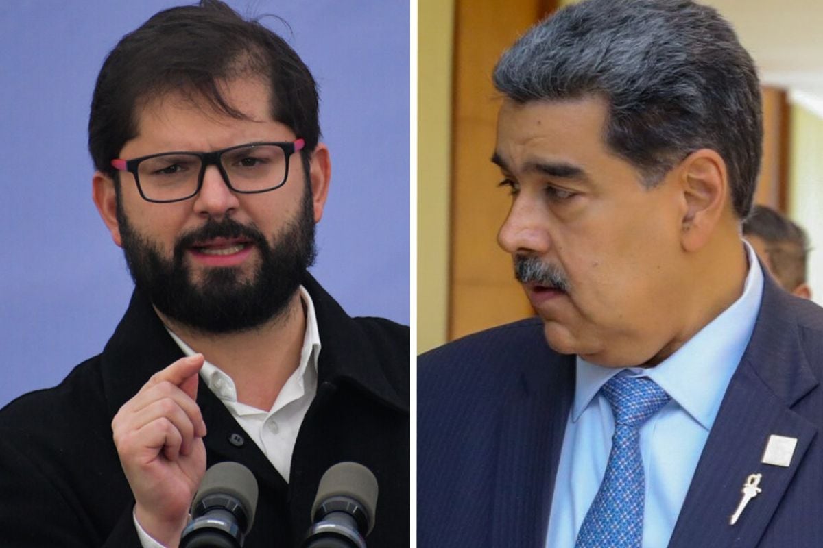 Gabriel Boric y Nicolás Maduro