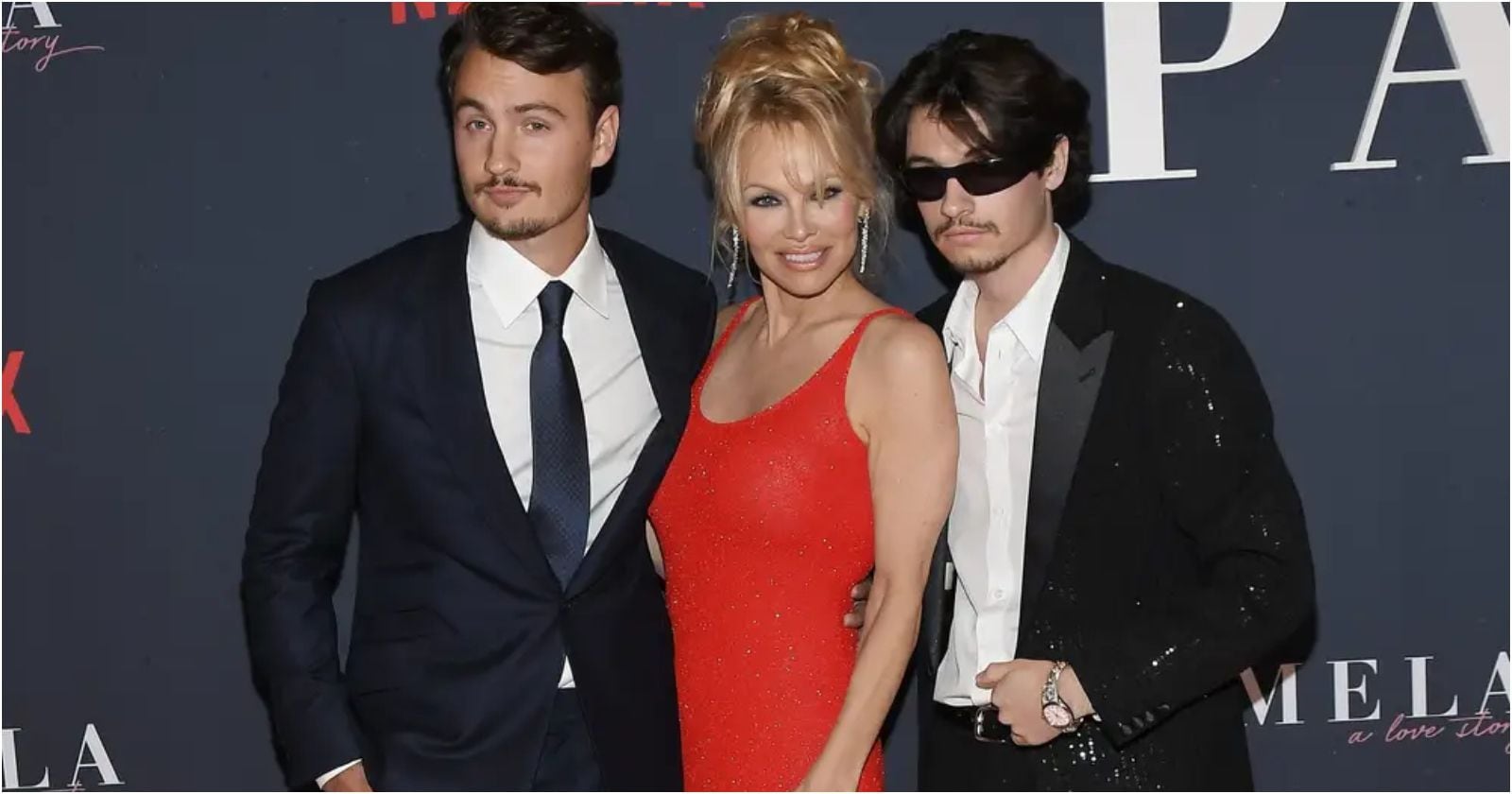 Pamela Anderson y sus hijos