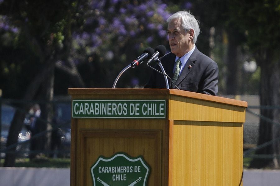 "Se cayera ahora....": se filtra audio de Pamela Díaz en pleno discurso de Piñera