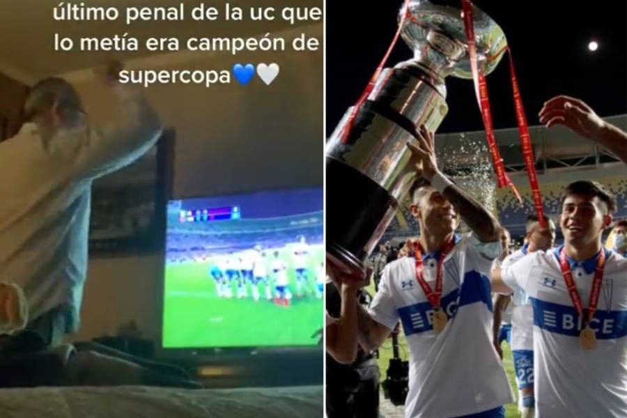 "La media caga...": hincha de la UC se hace viral con tremendo chascarro en final de la Supercopa