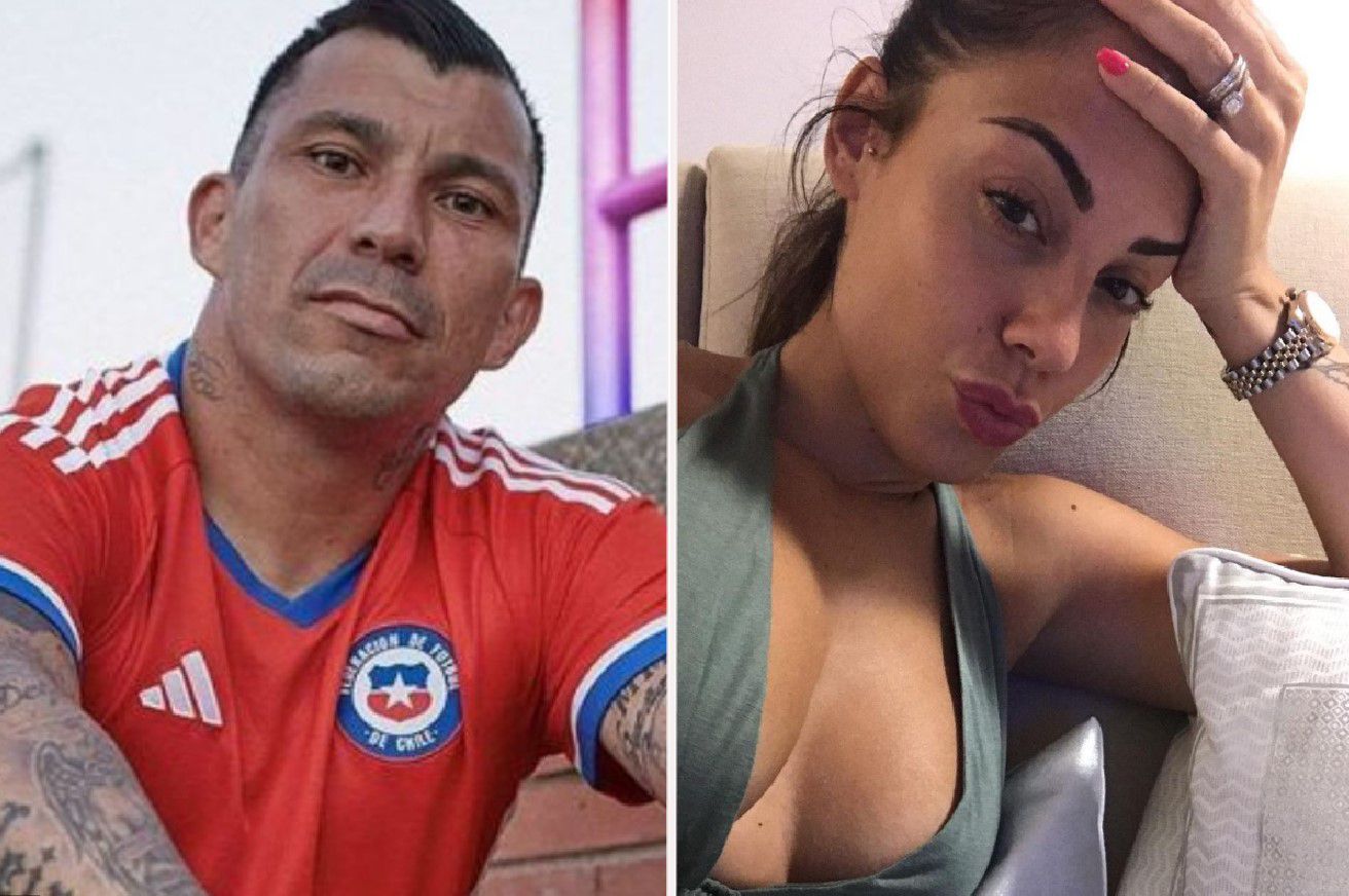 Gary Medel y su esposa Cristina Morales