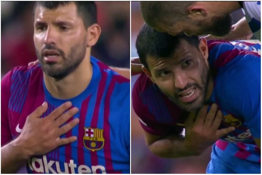 Kun Agüero abandonó el Camp Nou en ambulancia tras dolor en el pecho: preocupó a sus fanáticos