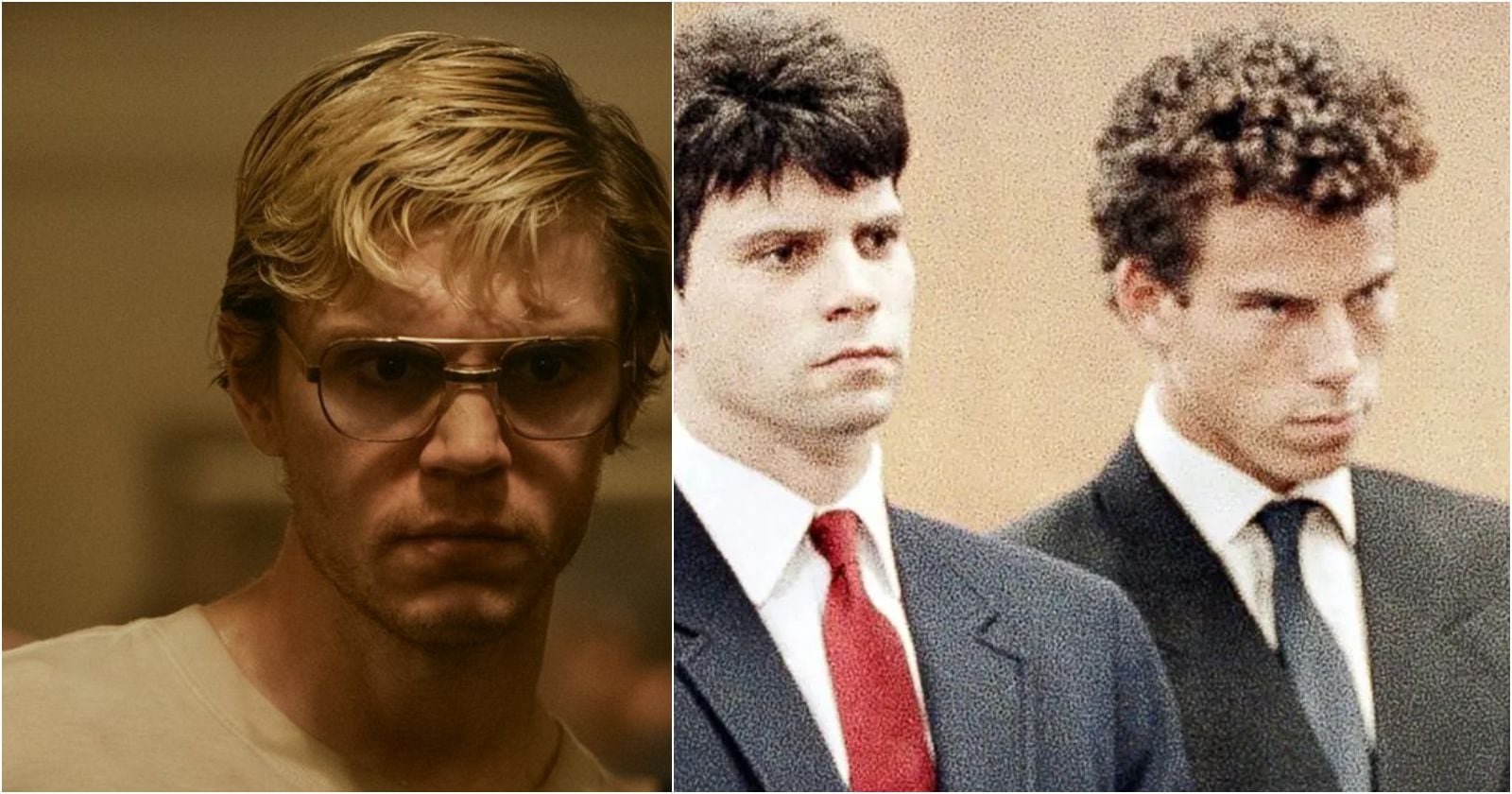 Evan Peters como Jeffrey Dahmer y los hermanos Menéndez