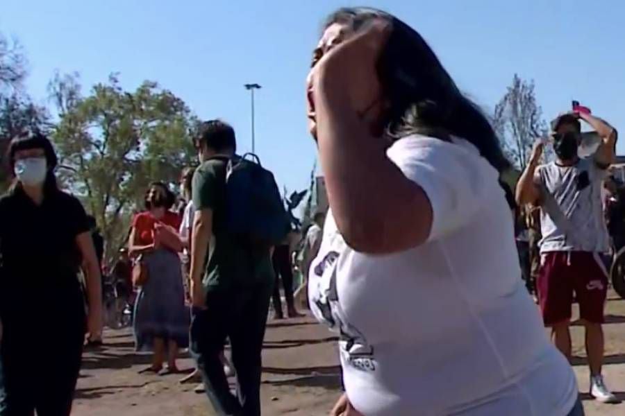 Plaza Italia - Manifestantes