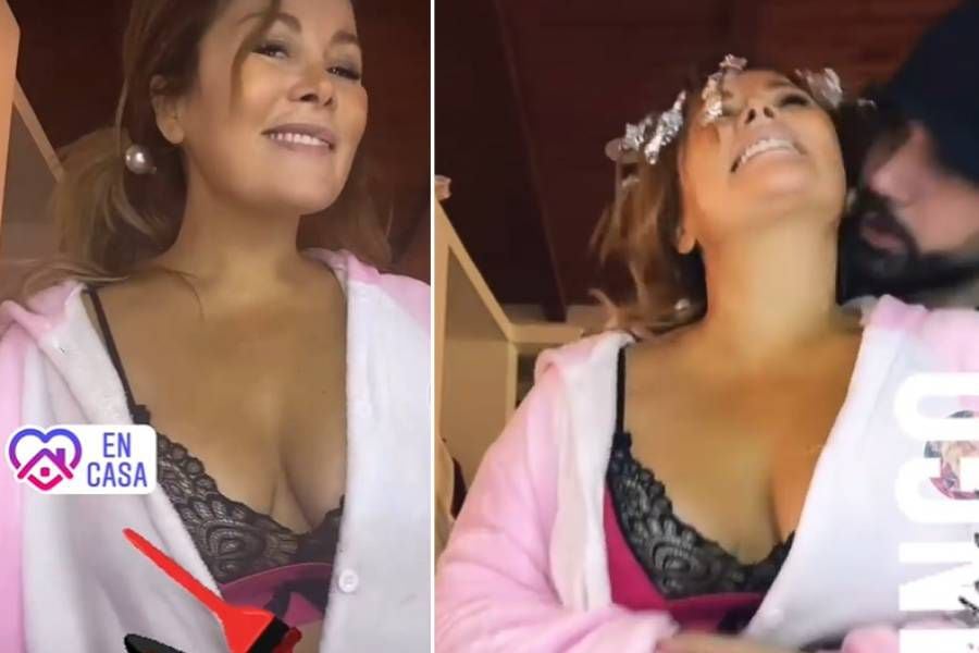 En pijama y ropa interior: Cathy Barriga sorprende con íntimos videos