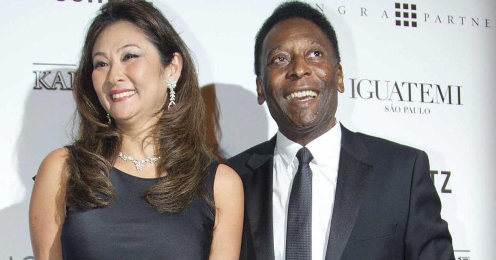 Pelé y Márcia Aoki