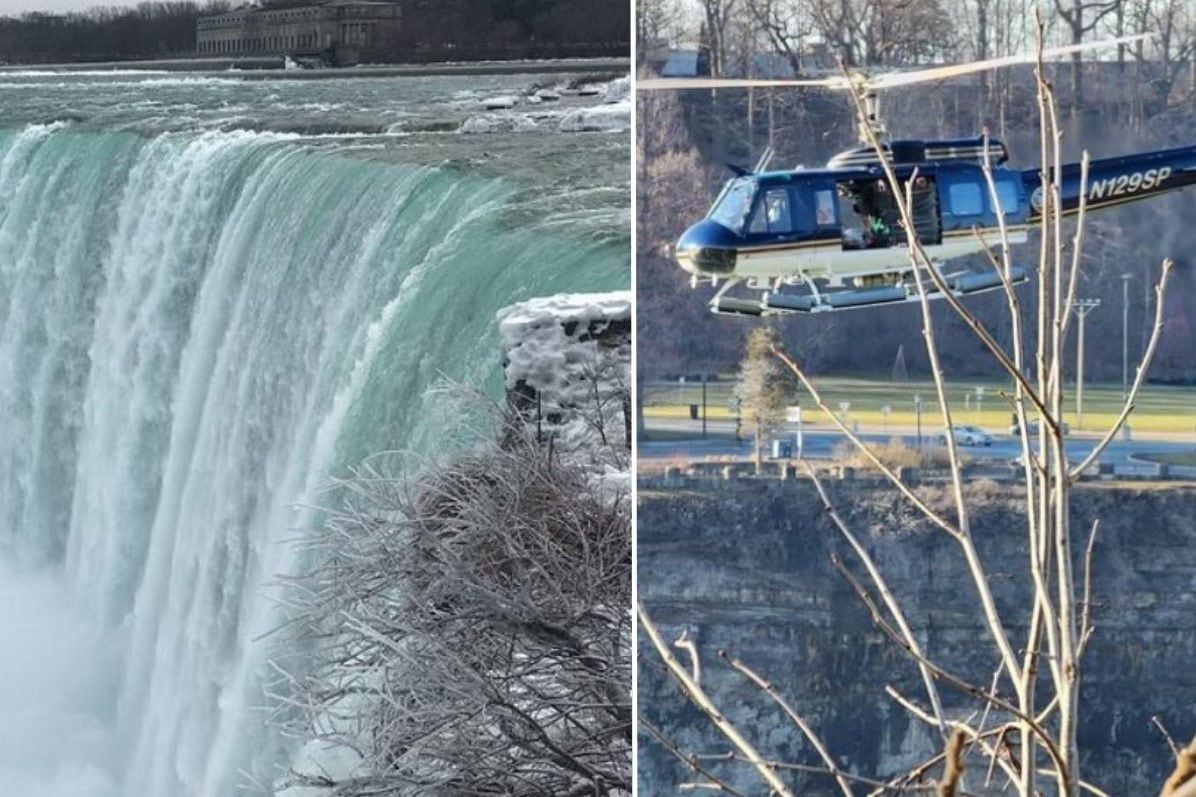 Madre e hijo caen a las cataratas del Niágara