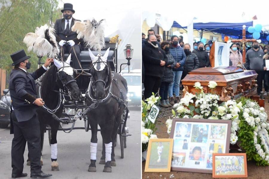 Velas, globos y carruaje que llevó a Tomás: el masivo funeral de niño asesinado en Longaví