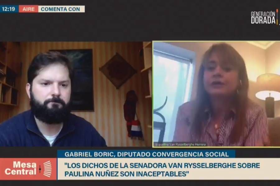 Boric acusó "machismo" en dichos de Van Rysselberghe: senadora se defendió en vivo