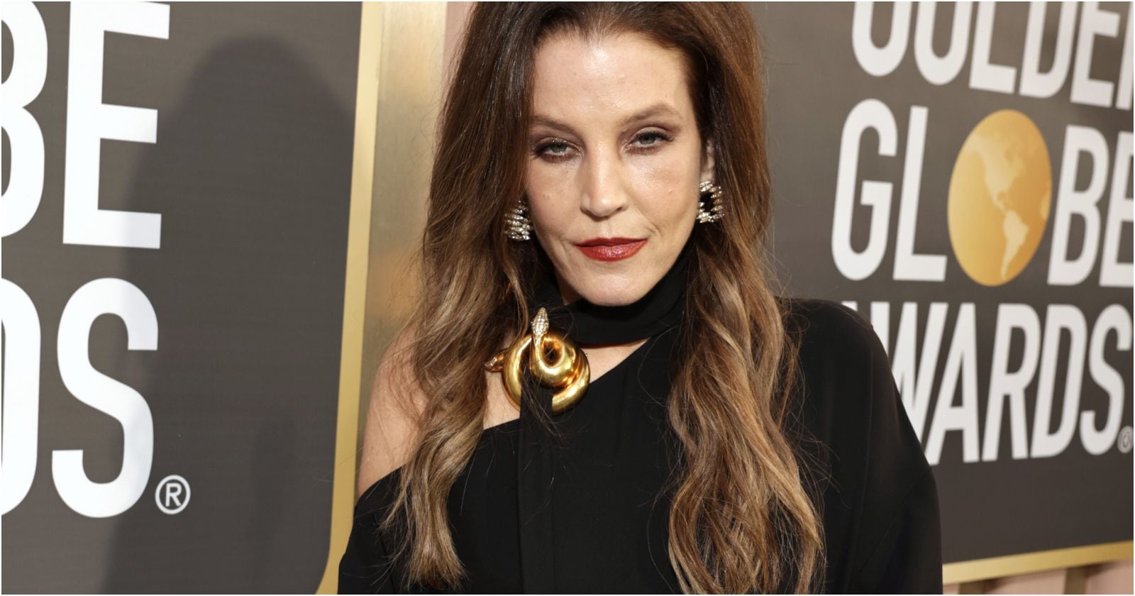 Lisa Marie Presley en los Globos de Oro por E!