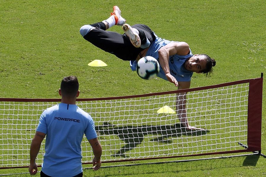 Entrenamiento de la selección de Uruguay