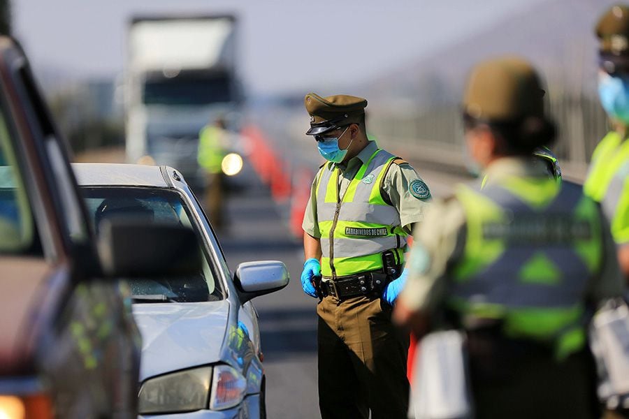 Poco flujo vehicularcordon sanitario en ruta 68 