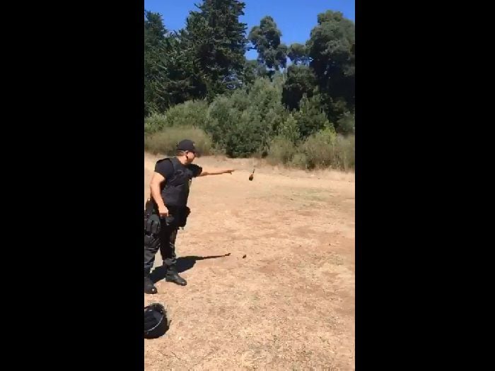 [Video] Detonación de granada deja a tres gendarme heridos