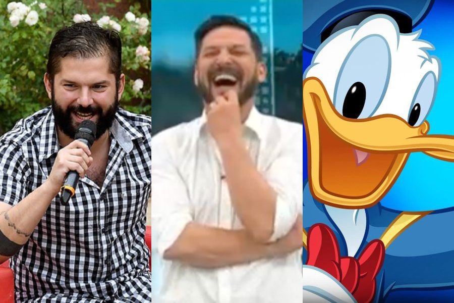 "Imitación secreta": Boric hace estallar de la risa a Rafa Cavada con voz del Pato Donald