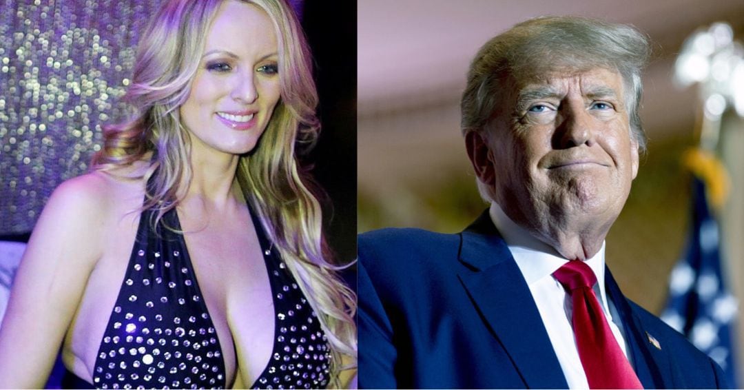 Stormy Daniels y Donald Trump