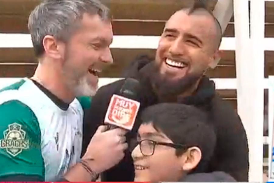 Nuestro Arturo Vidal le cumplió el sueño al pequeño Ignacio