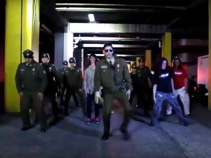 [Video] Carabineros adelantó Halloween con su propia versión de Thiller