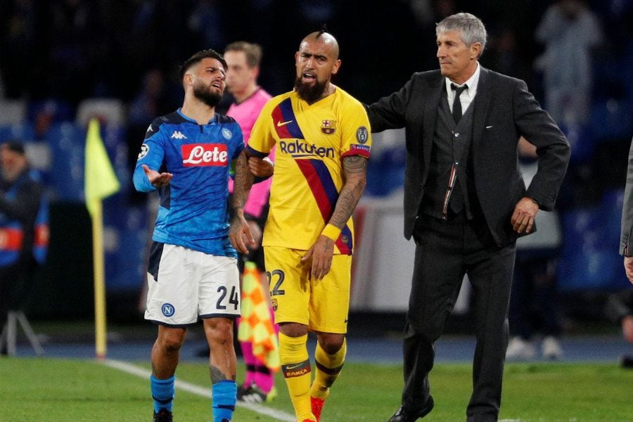 ¿Qué dijo el DT del Barcelona sobre la expulsión de Arturo Vidal en Champions?