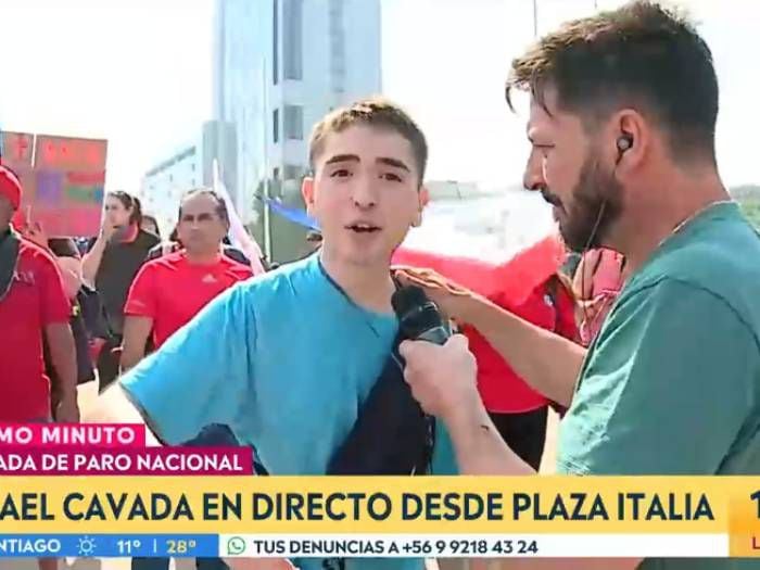 "Quise ser periodista...": manifestante usó su minuto en TV para confesarse