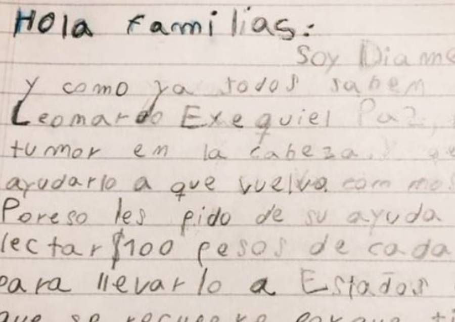 "Tiene mucha vida por delante": la desgarradora carta de niña de 9 años que pide ayuda para su padre