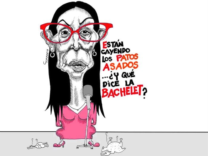 ¿Y qué dice Bachelet? Caricatura de Cecilia Pérez sacó ronchas en el Gobierno