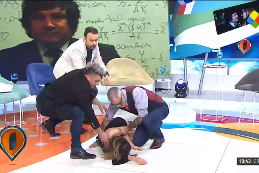 "Me dio como un mareo...": desmayo en vivo en TV argentina dejó a todos helados