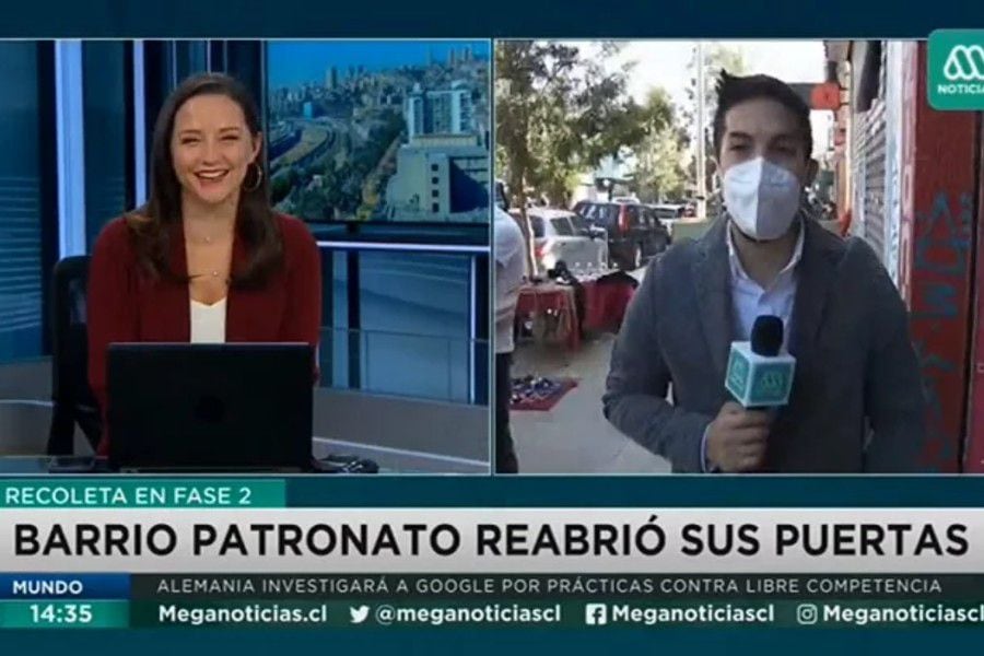 Luis Repenning y Andrea Arístegui protagonizan divertido chascarro en vivo