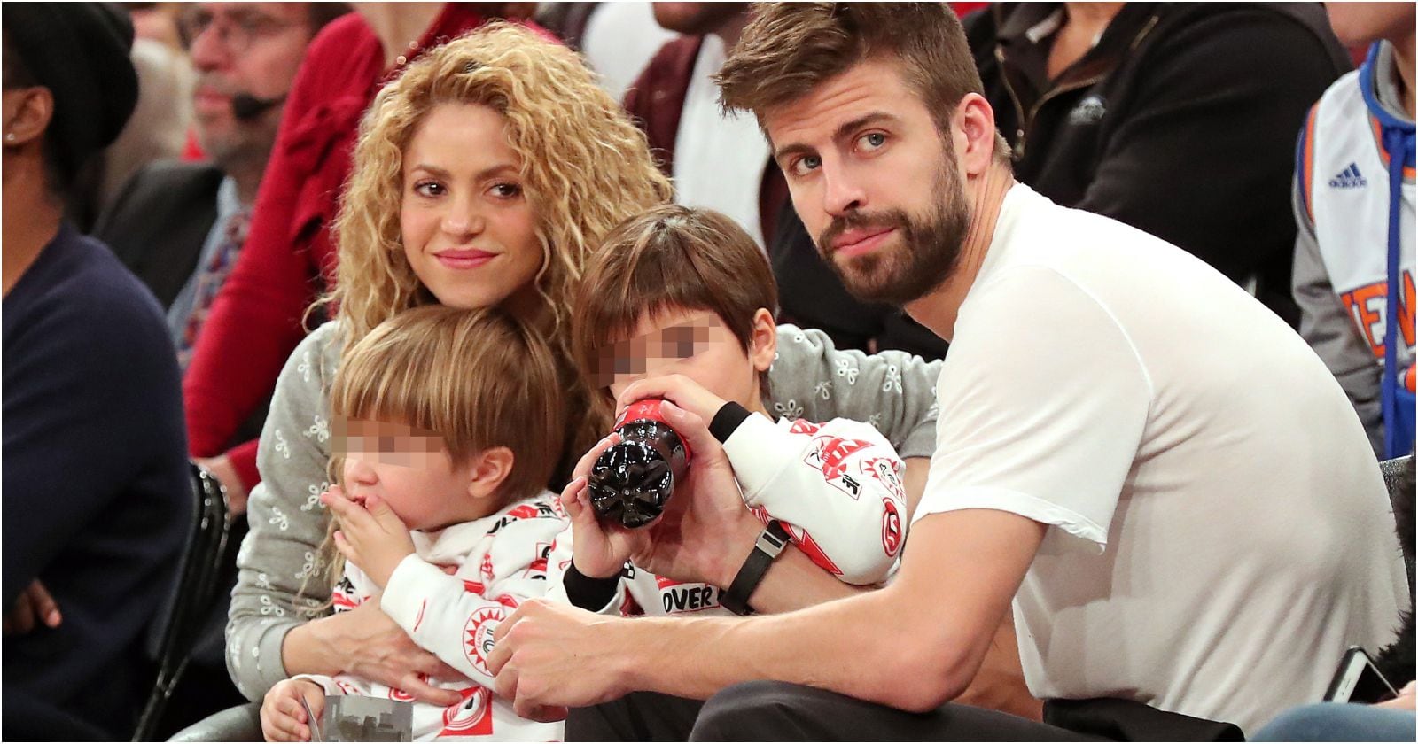 Shakira, Piqué y sus hijos