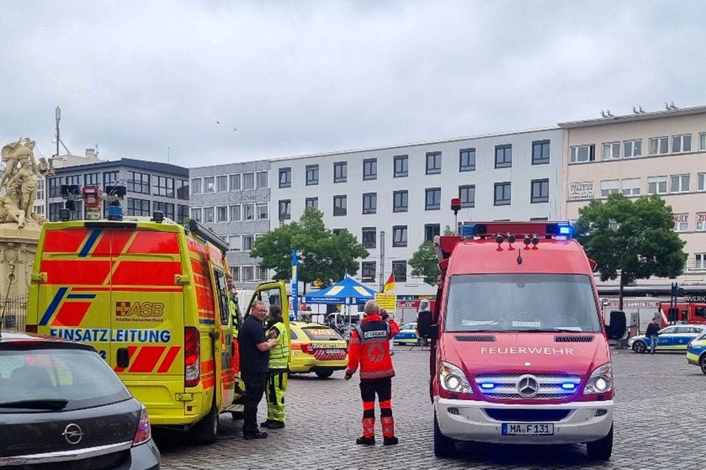 Atentado en Alemania: qué se sabe del ataque en Mannheim que terminó con el agresor abatido y varios heridos. Foto: atentado en Mannheim.