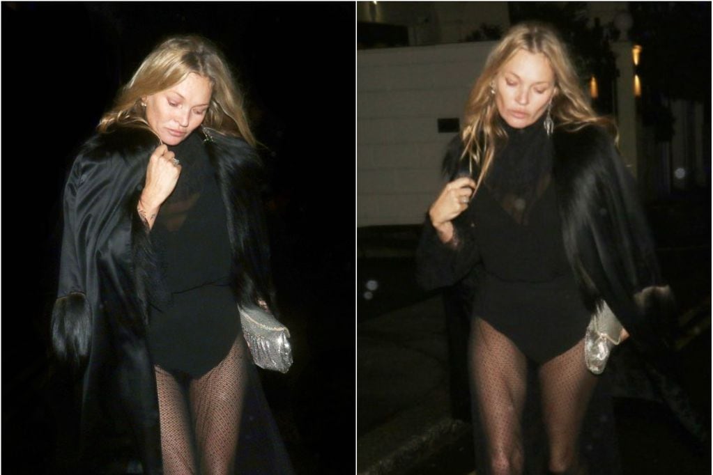 “Parecía haber pasado una noche estupenda...”: Kate Moss es captada con un misterioso hombre. Fotos: Kate Moss.