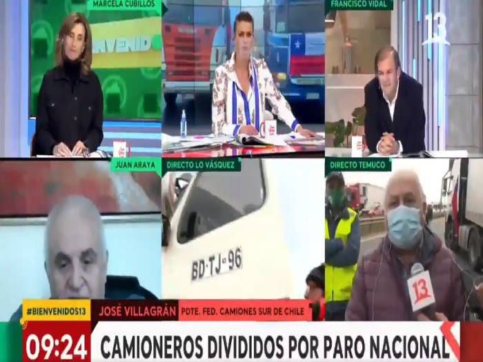 "¡Usted también tiene culpa!": el duro cruce  en vivo entre Francisco Vidal y dirigente camionero