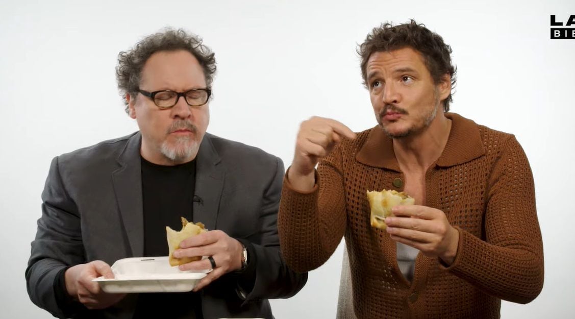 Jon Favreau y Pedro Pascal