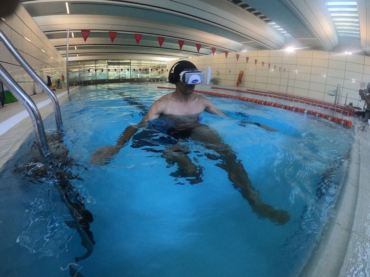 Lanzan sistema para entrenar en el agua con realidad virtual y aumentada