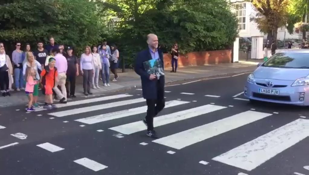 Álvaro Ellzalde en Abbey Road 