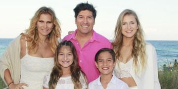 Iván Zamorano y su familia