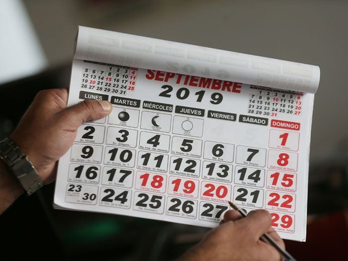 Todos los feriados del 2019 del calendario chileno