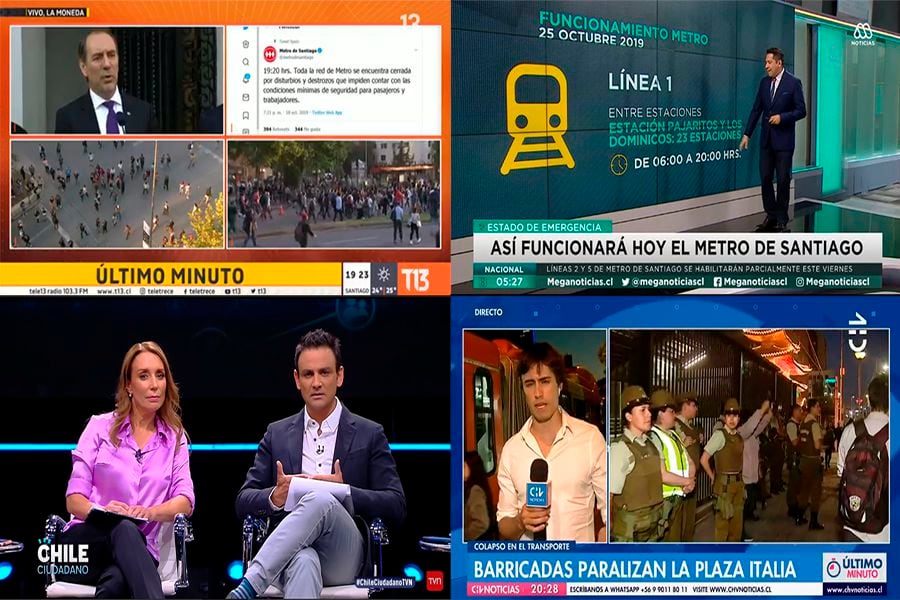 La televisión abierta lleva 170 horas de transmisiones