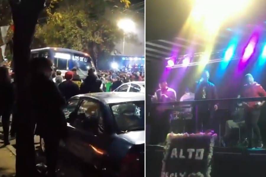 Más de 100 personas y con banda en vivo: registran masivo velorio en Puente Alto