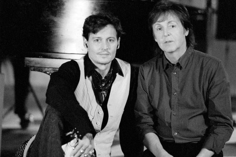 Johnny Depp y Paul McCartney