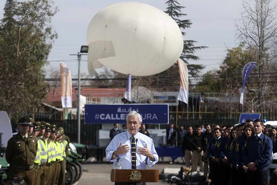 Vigilarán la zona sur con vistoso globo