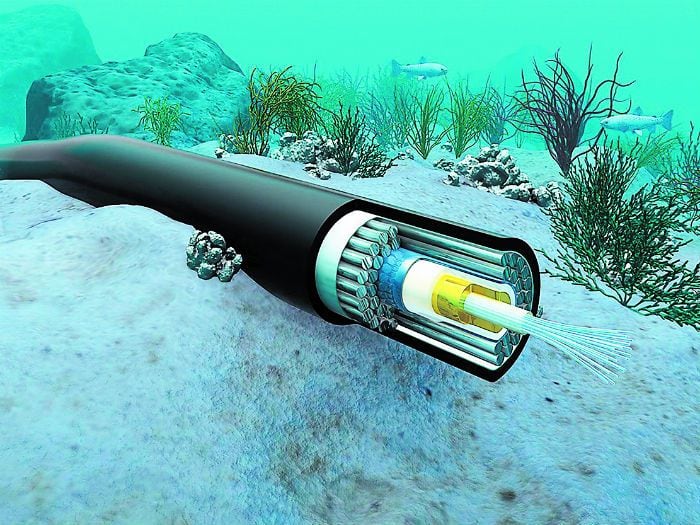 Con la fibra óptica submarina, internet viajará como torpedo