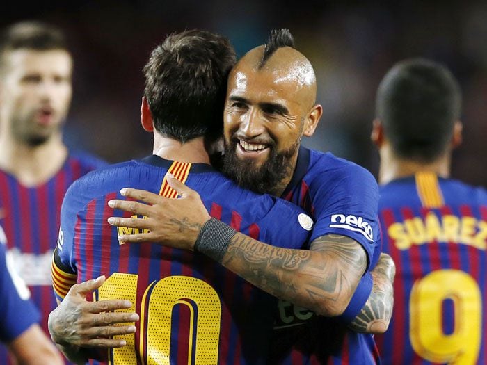 "Juega muy bien": Lio Messi llenó de elogios a Arturo Vidal