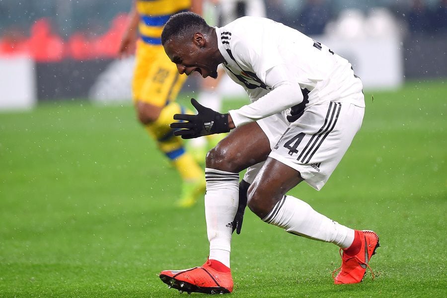 FILE PHOTO: Blaise Matuidi reacts during Juventus' Serie A match v Parma