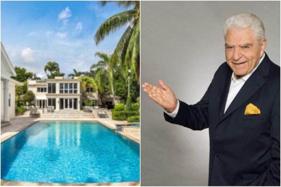 Por 24 millones de dólares: Don Francisco vendió su mansión ubicada en Miami Beach