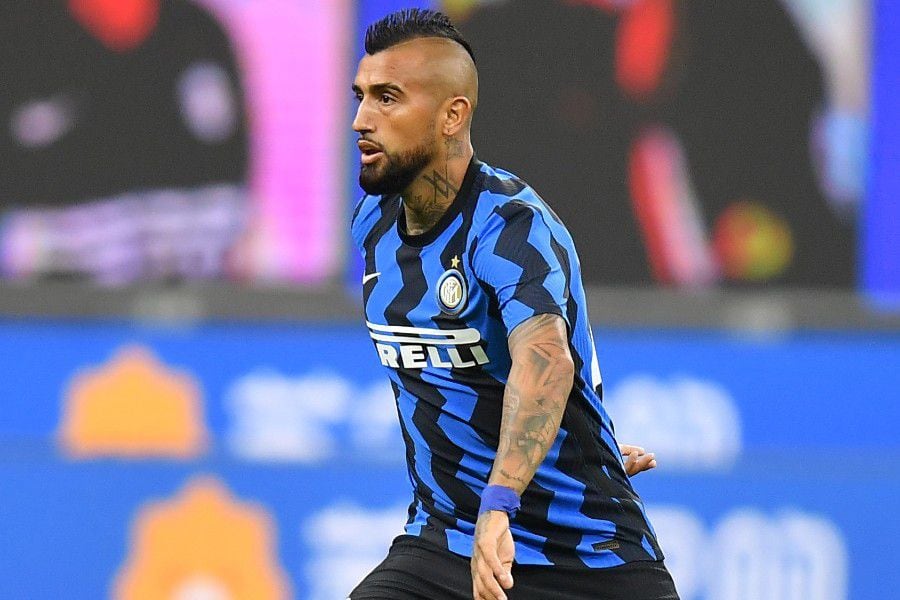 Vidal se empapa del Inter al estilo de Los Simpsons