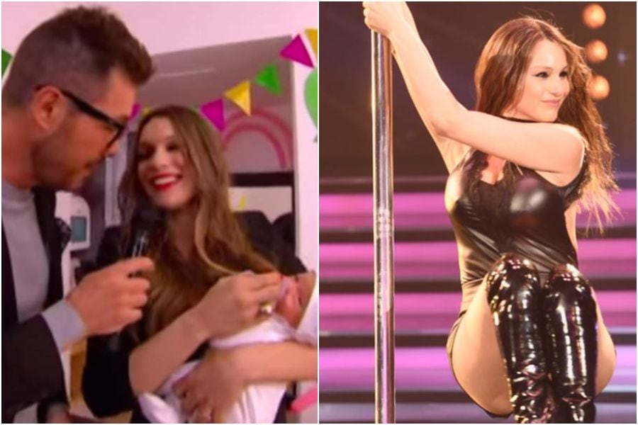 ¡Se pasó! Pampita deslumbra bailando en el caño apenas a dos semanas de dar a luz