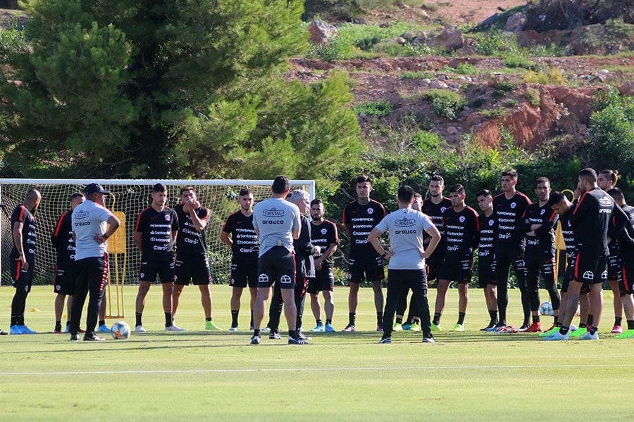 ESPAÑA: Entrenamiento selección chilena