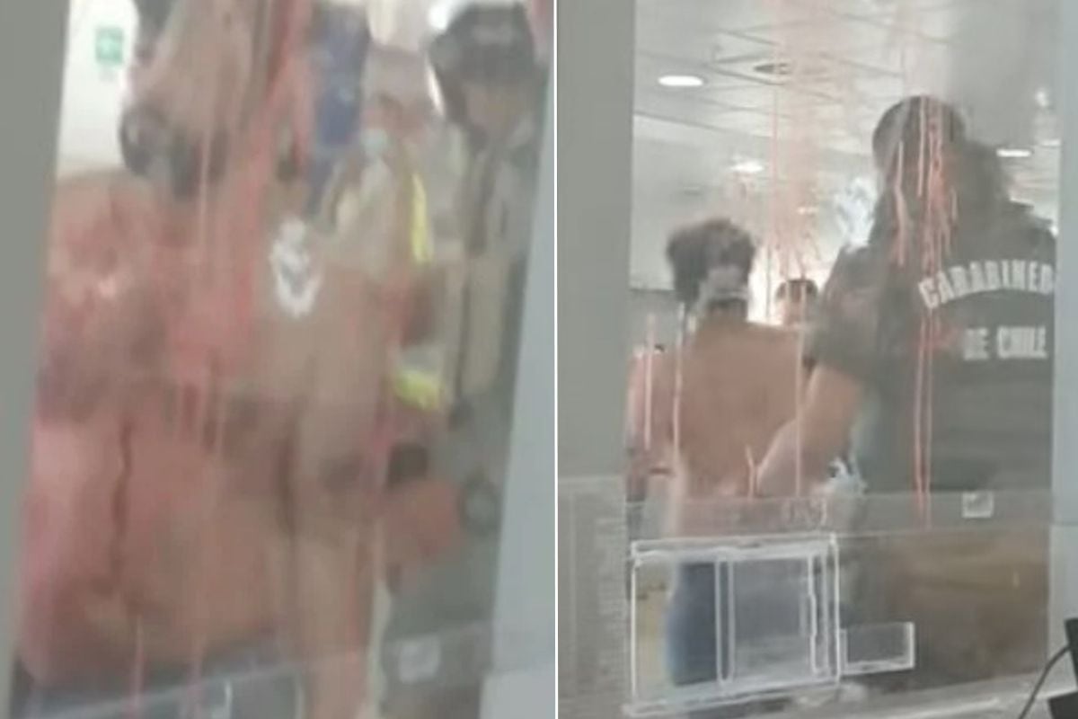 Video hombre ingresó sangrando y gritando al hospital de Antofagasta